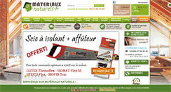 Desktop Screenshot of materiaux-naturels.fr