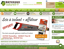 Tablet Screenshot of materiaux-naturels.fr